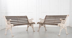 Pair of Vintage Garden Benches