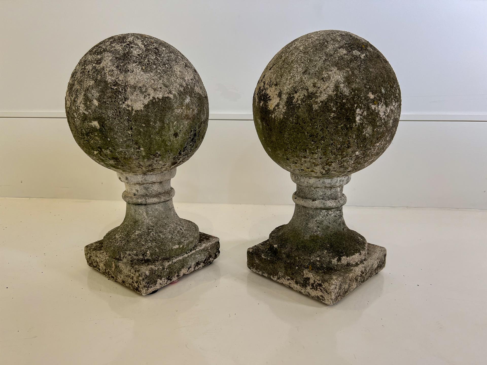 French Pair of Vintage Garden Finials