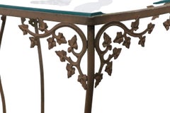 Pair of Vintage Garden Patio Poolside Tables Att. to Woodard Orleans Series
