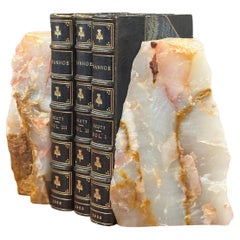 Pair of Vintage Geode Quartz Bookends