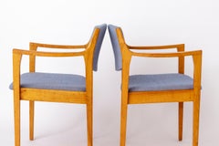 Pair of Vintage German Armchairs  1960s Refurbished & Reupholstered