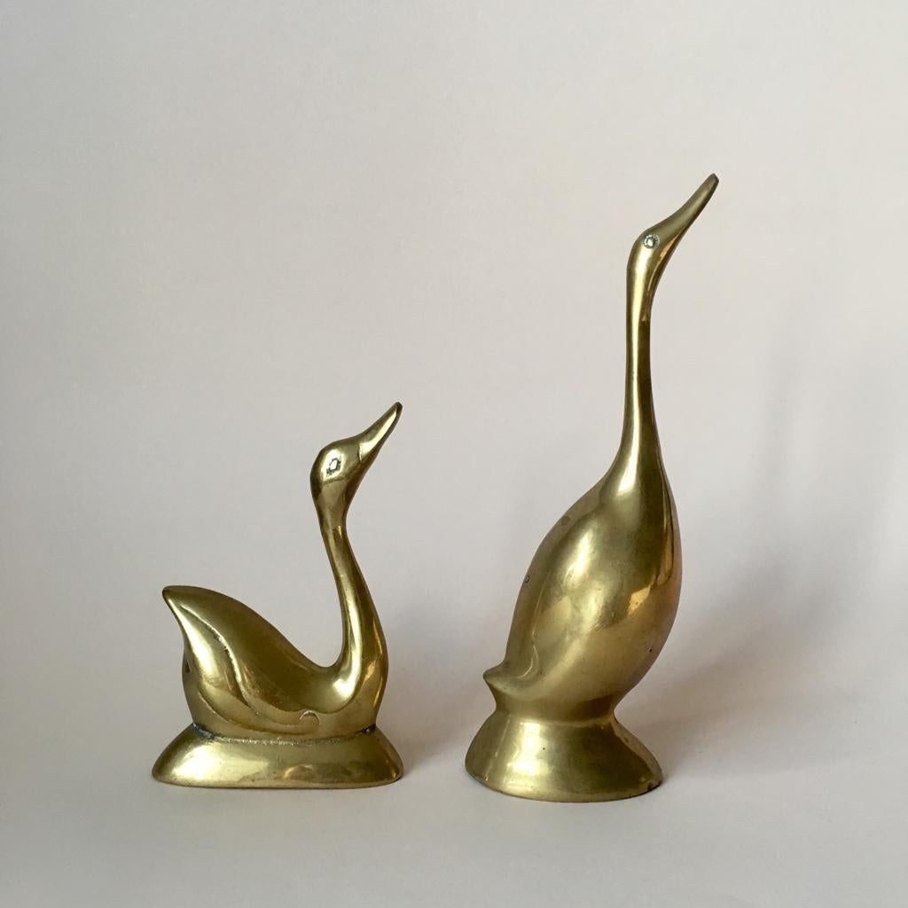 brass bird figurines