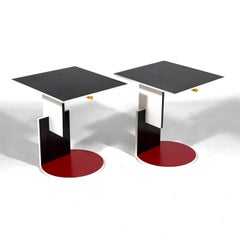Pair of Vintage Gerrit Thomas Rietveld Schroeder Tables by Cassina