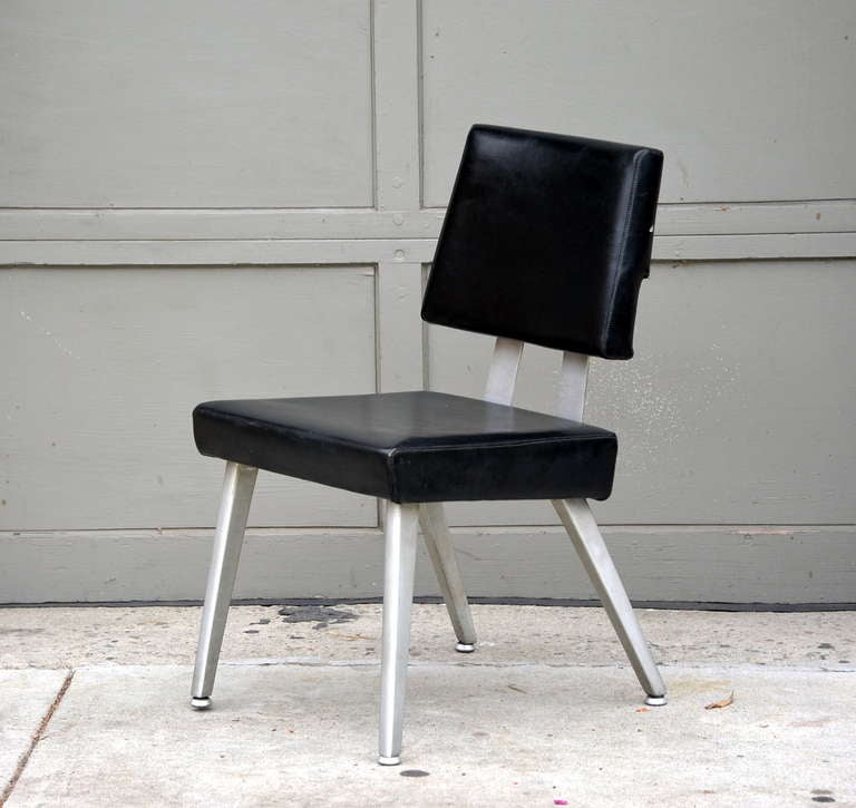 Moderne Paire de chaises à pampilles vintage GF GoodForm en aluminium en vente