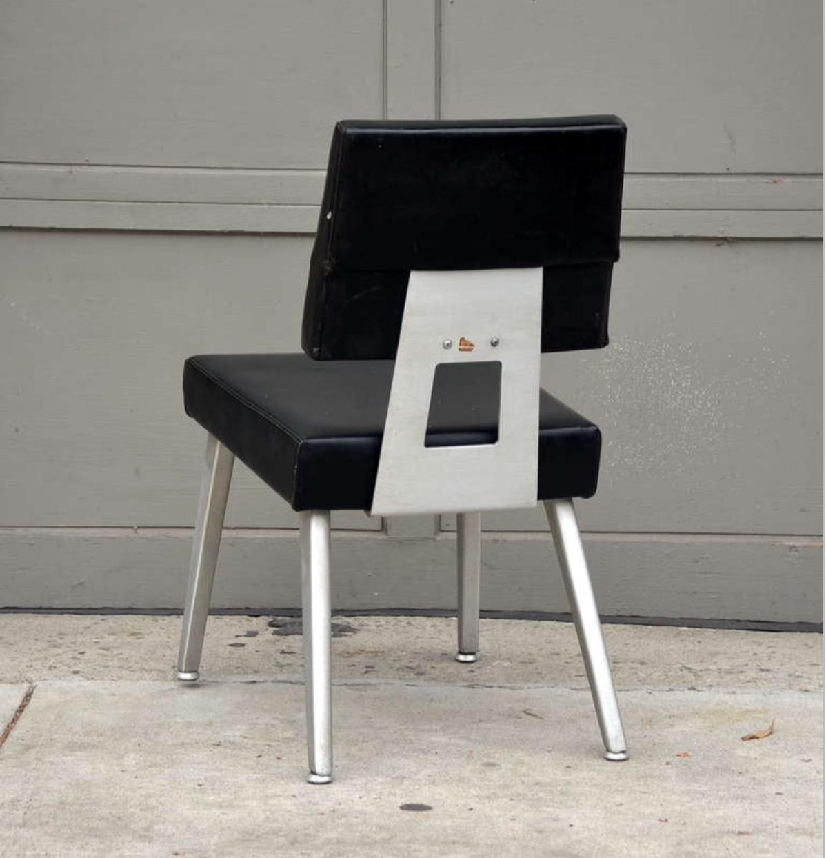 Pair of Vintage GF GoodForm Aluminum Task Chairs In Good Condition For Sale In Los Angeles, CA