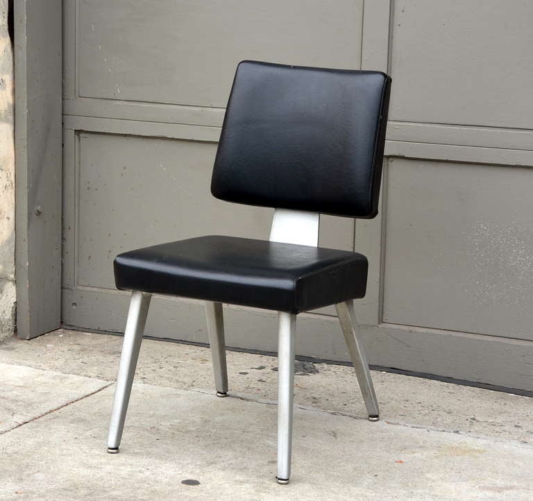 Pair of Vintage GF GoodForm Aluminum Task Chairs In Good Condition For Sale In Los Angeles, CA