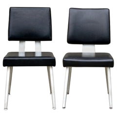 Coppia di sedie da lavoro vintage in alluminio GF GoodForm