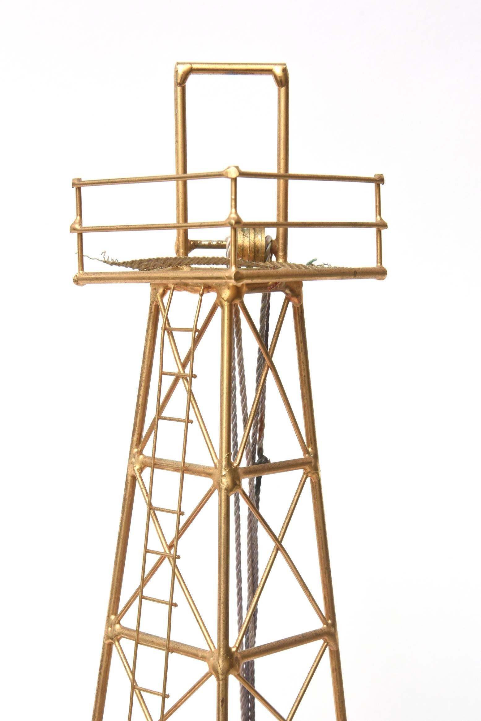 oil rig sculpture