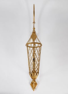 Pair of Vintage Gilt Metal Italian Lanterns