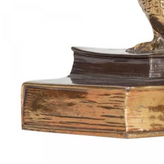 Pair of Vintage Gilt Owl Bookends