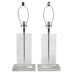 Paar Glaslampen im Vintage-Stil