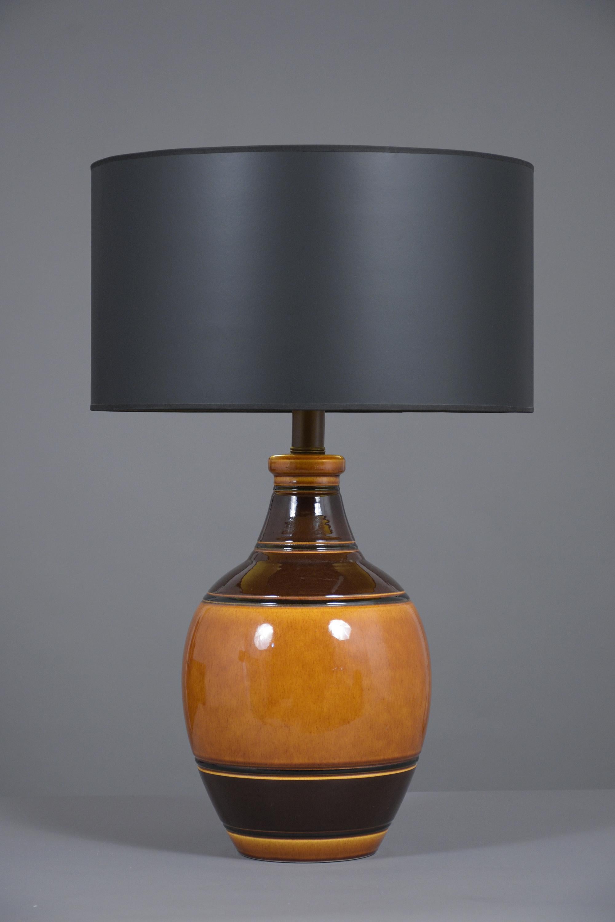 American Pair of Mid-Century Ceramic Table Lamps