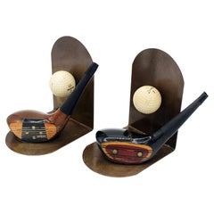 Pair of Vintage Golf Themed Bookends
