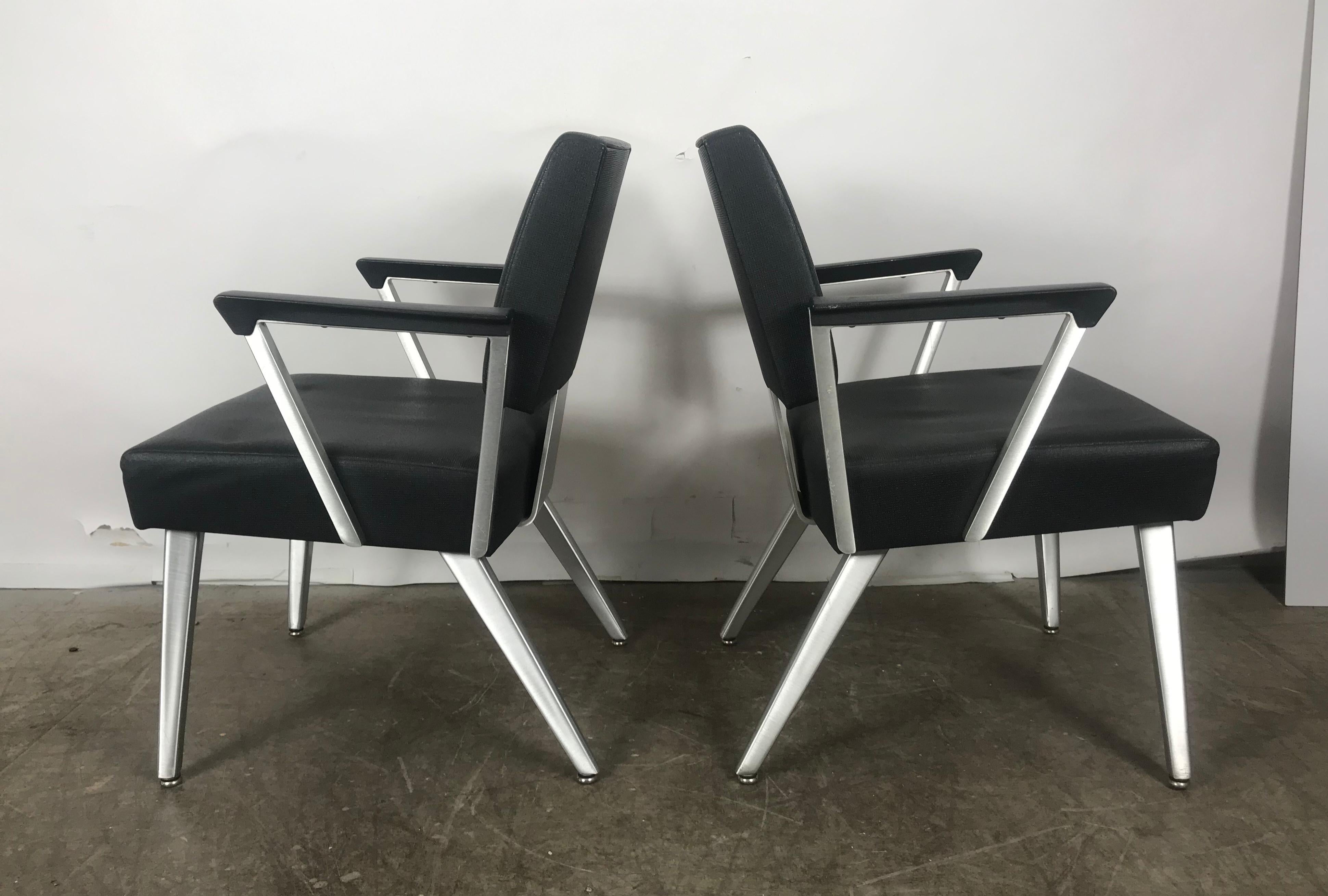 vintage aluminum chairs