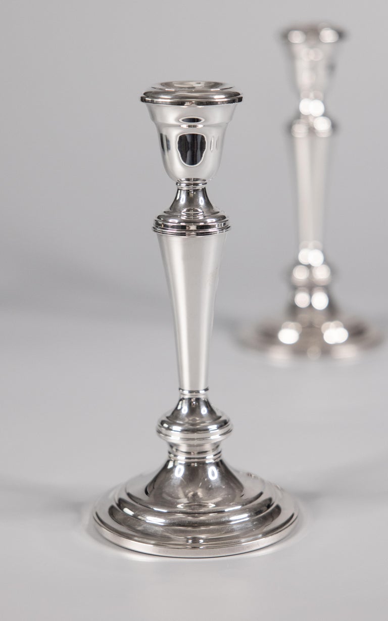 20th Century Pair of Vintage Gorham Silver Plate Candelabras For Sale