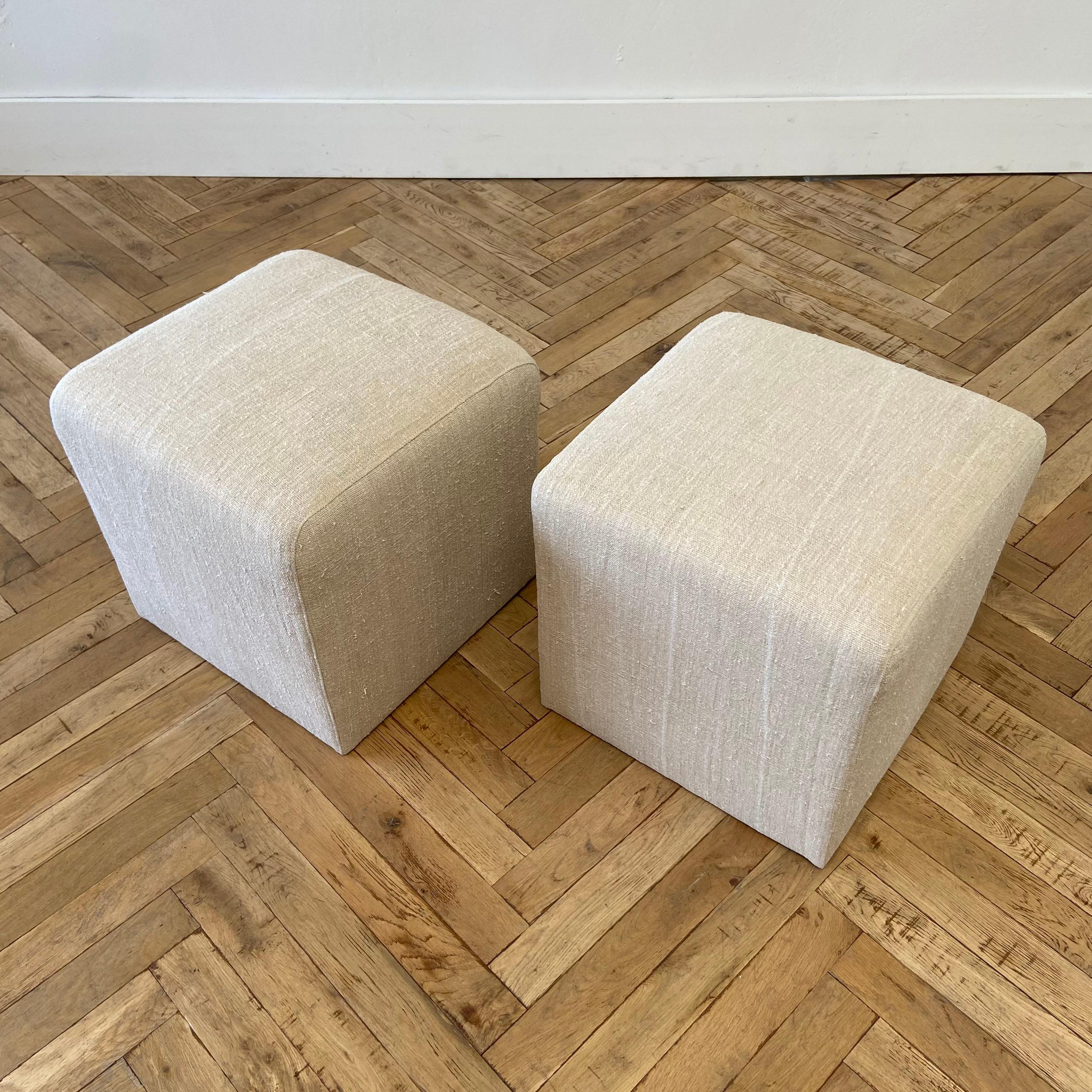 upholstered cube