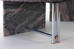 Pair of Vintage Granite Coffee Tables, 1980s