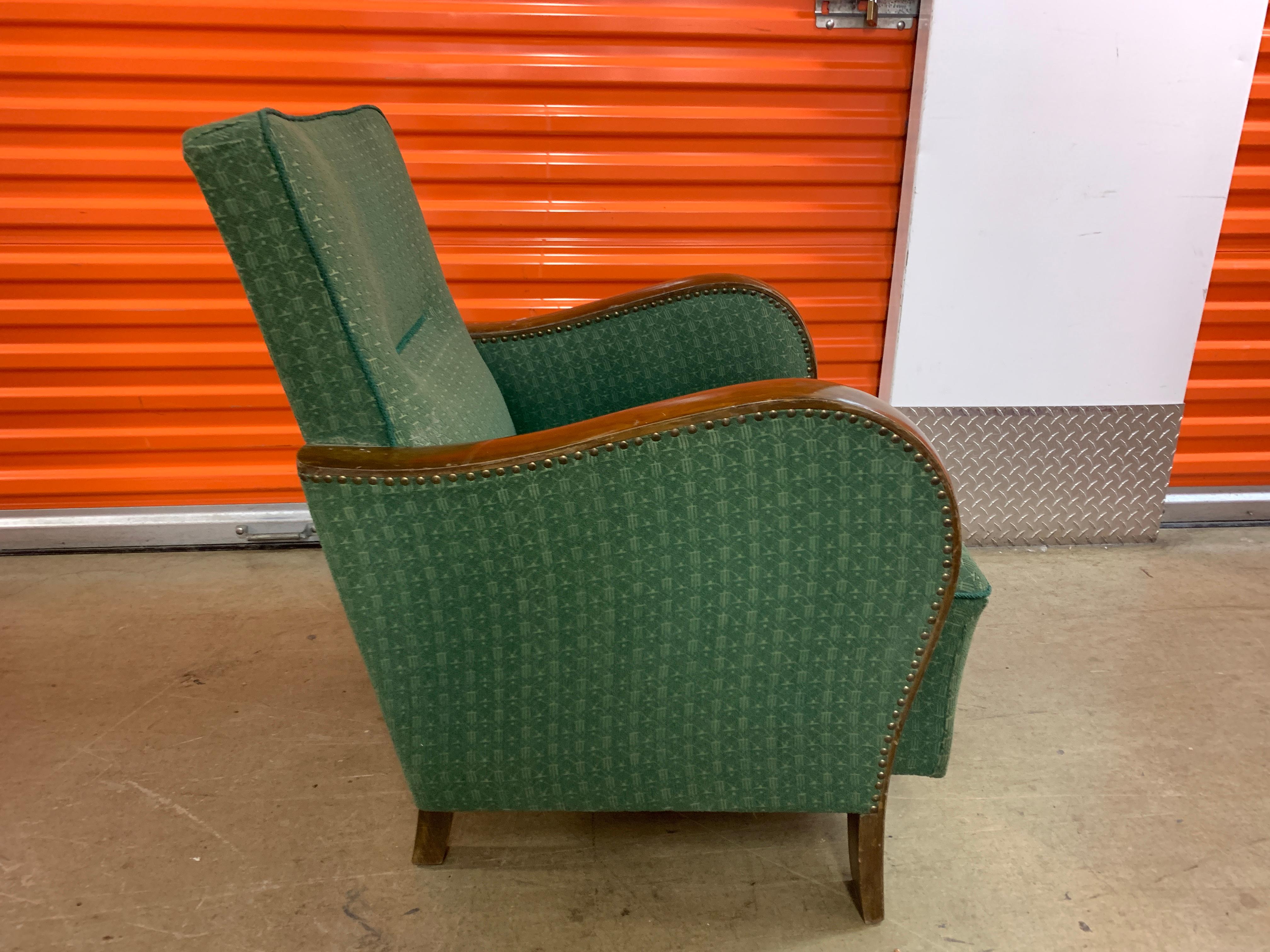vintage green chairs
