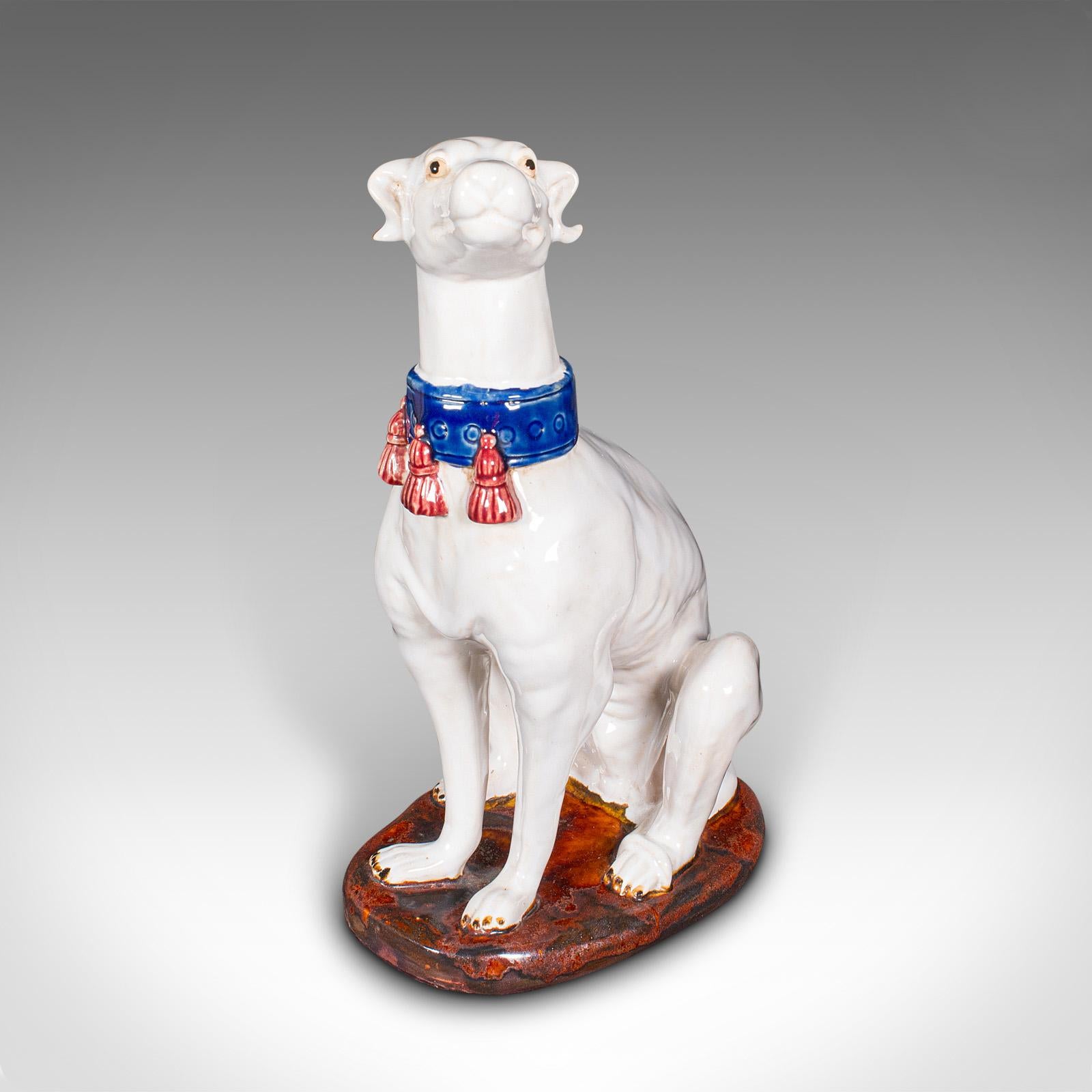 Par De Figuras De Galgo Vintage, Italianas, Estatua De Perro, Sujetalibros, Mediados De Siglo mediados del siglo XX en venta