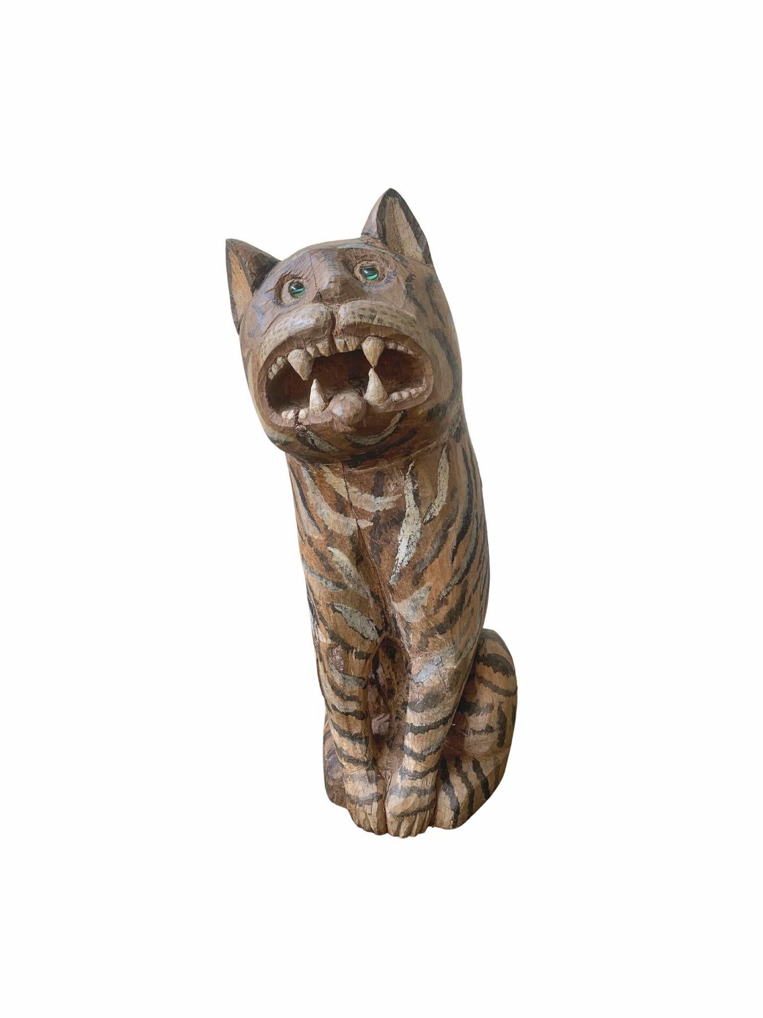 indonesian tiger statue
