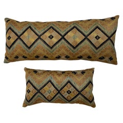 Pair of Vintage Hand Embroidery Suzani Pillows