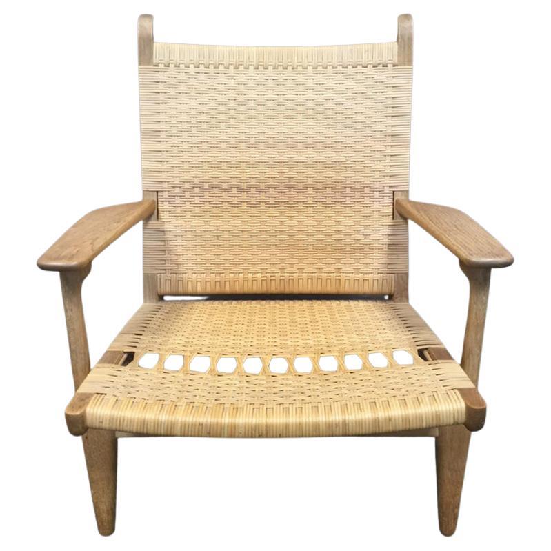 Paar Vintage Hans Wegner CH 27 Easy Chairs