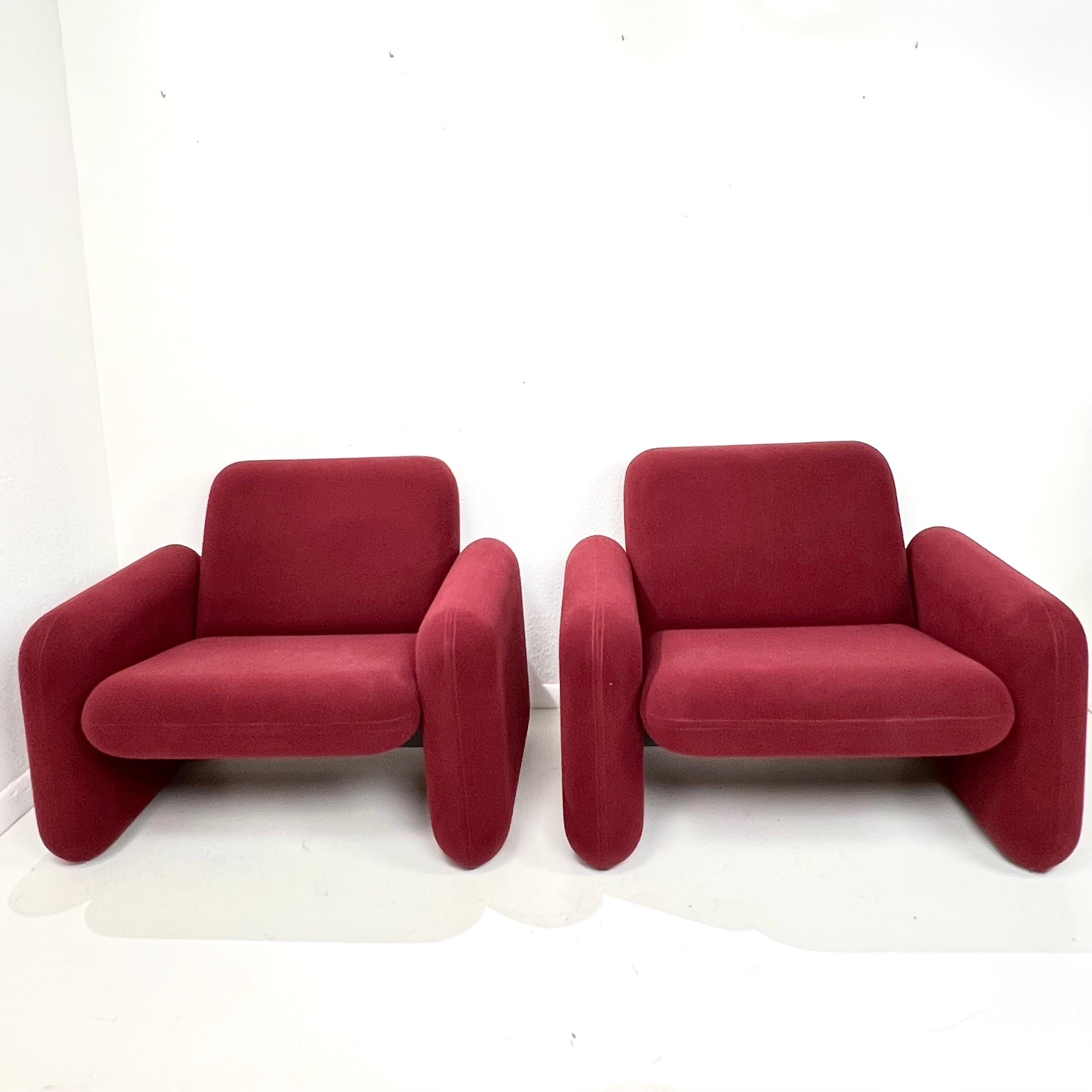 Americano Coppia di sedie Herman Miller Chiclet d'epoca di Ray Wilkes in vendita