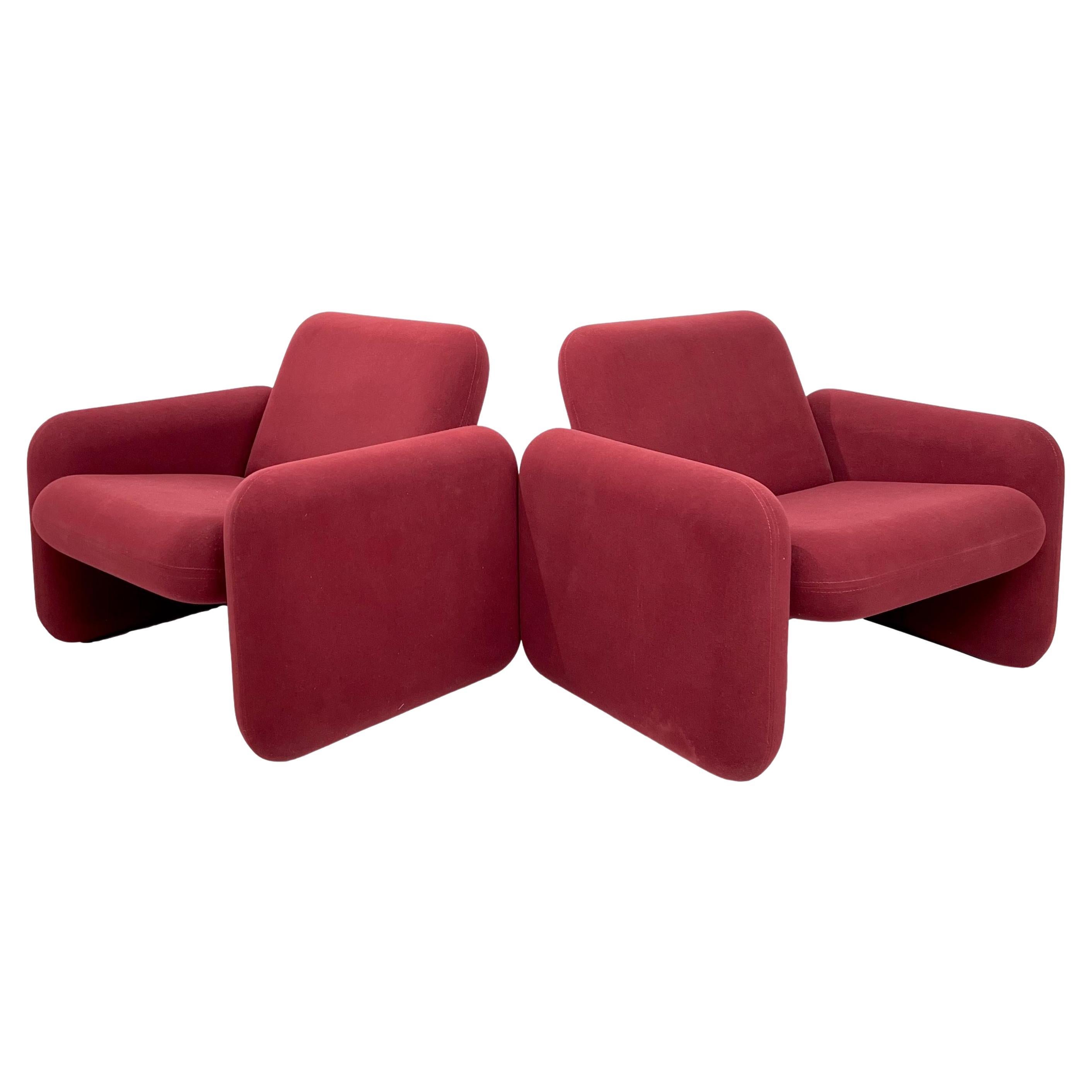 Paire de chaises chiclet vintage Herman Miller par Ray Wilkes