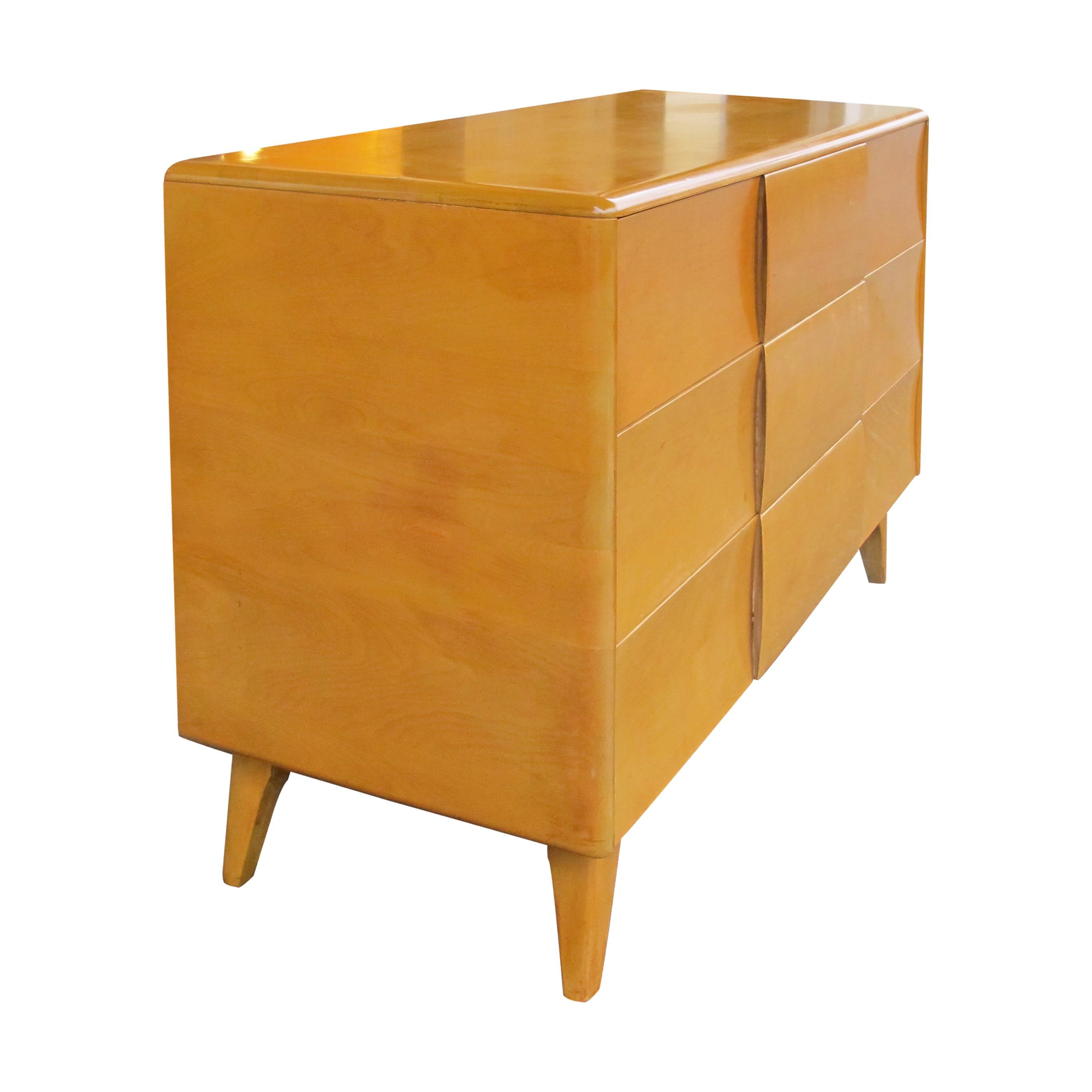 Américain Paire de commodes Kohinoor vintage Heywood Wakefield en érable blond en vente