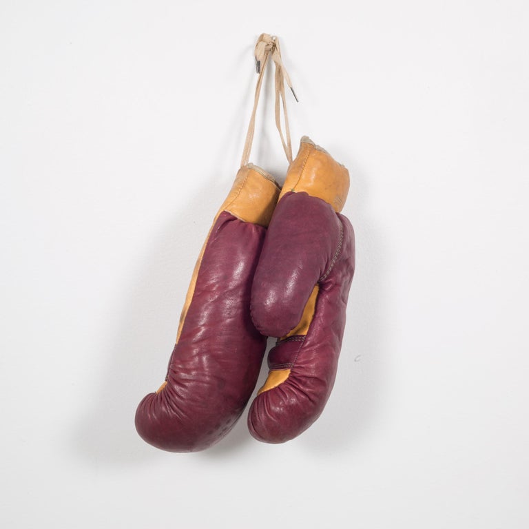 Download Pair of Vintage Horse Hair and Leather Boxing Gloves ...