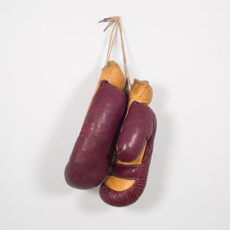 Download Pair of Vintage Horse Hair and Leather Boxing Gloves ...