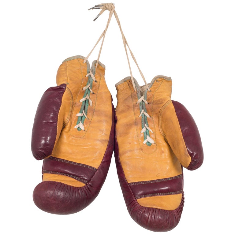 Download Pair of Vintage Horse Hair and Leather Boxing Gloves ...