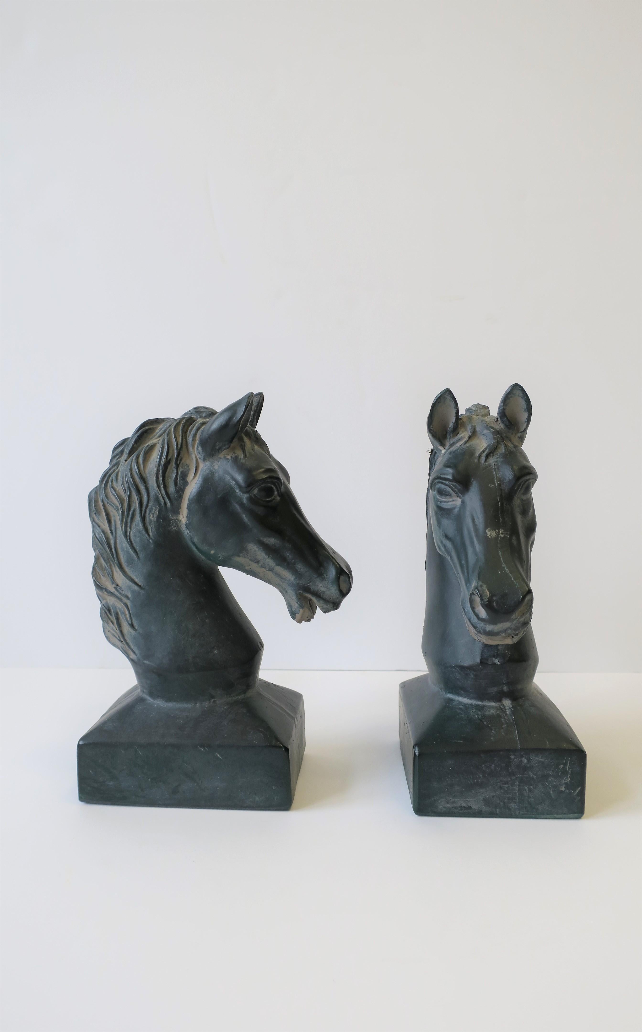 Pair of Vintage Horse or Equine Bookends In Good Condition In New York, NY