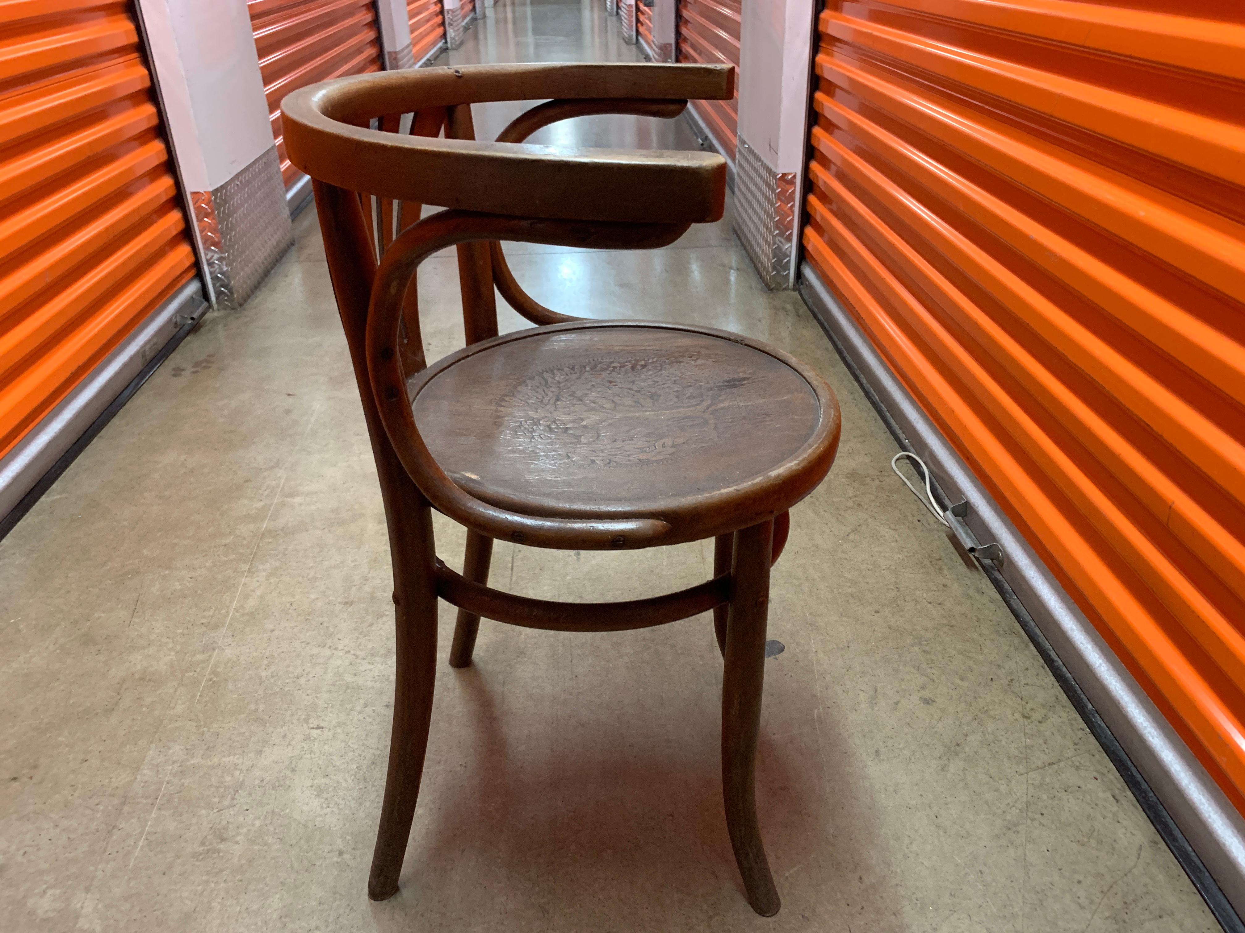 European Pair of Vintage Horseshoe Dining Chairs