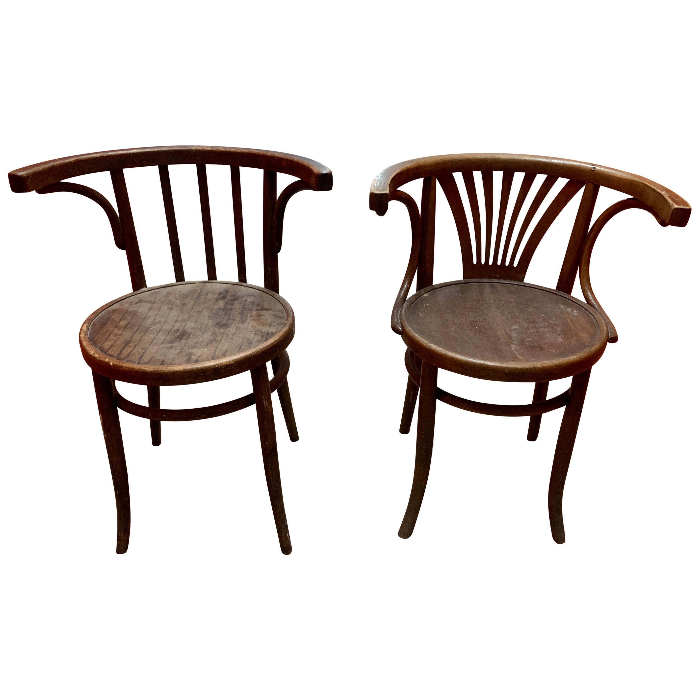 Pair of Vintage Horseshoe Dining Chairs