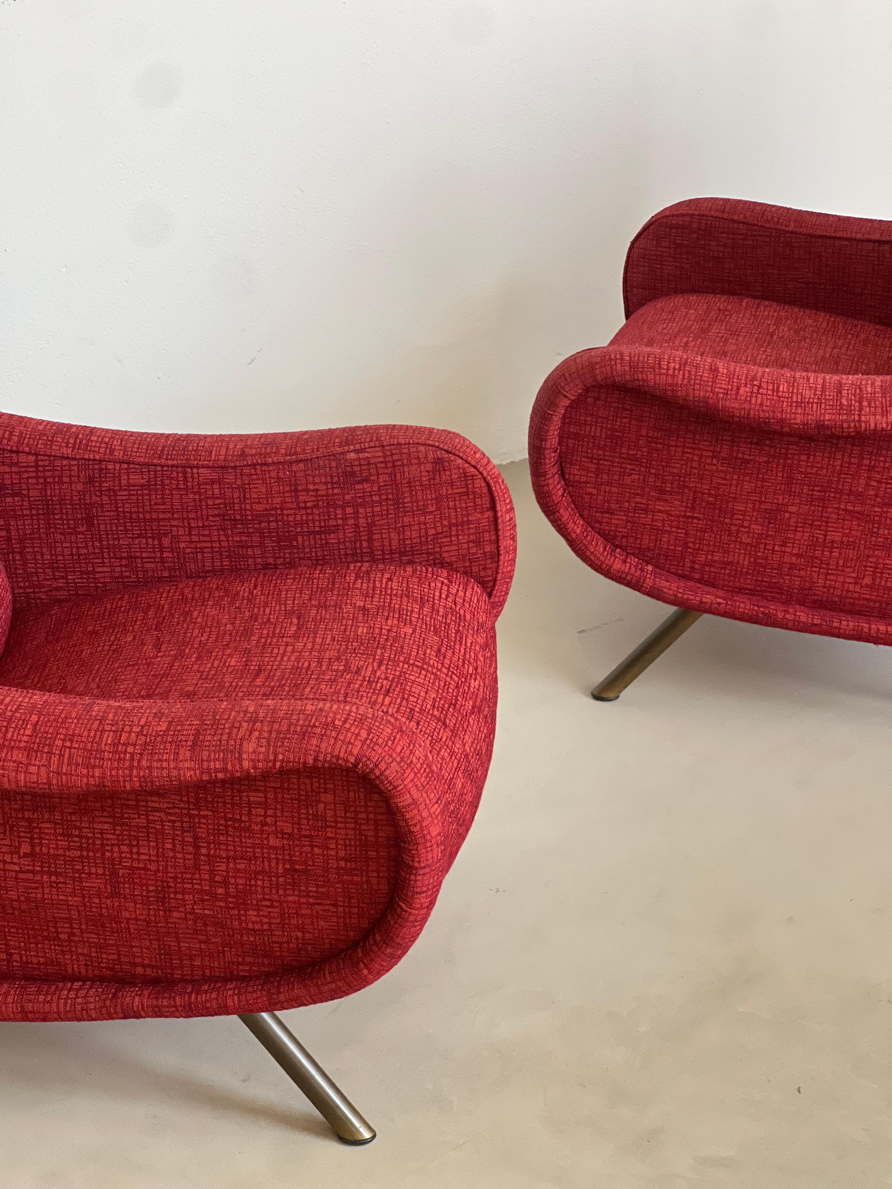 Milieu du XXe siècle Paire de chaises Vintage Icone par Zanuso pour Arflex en vente