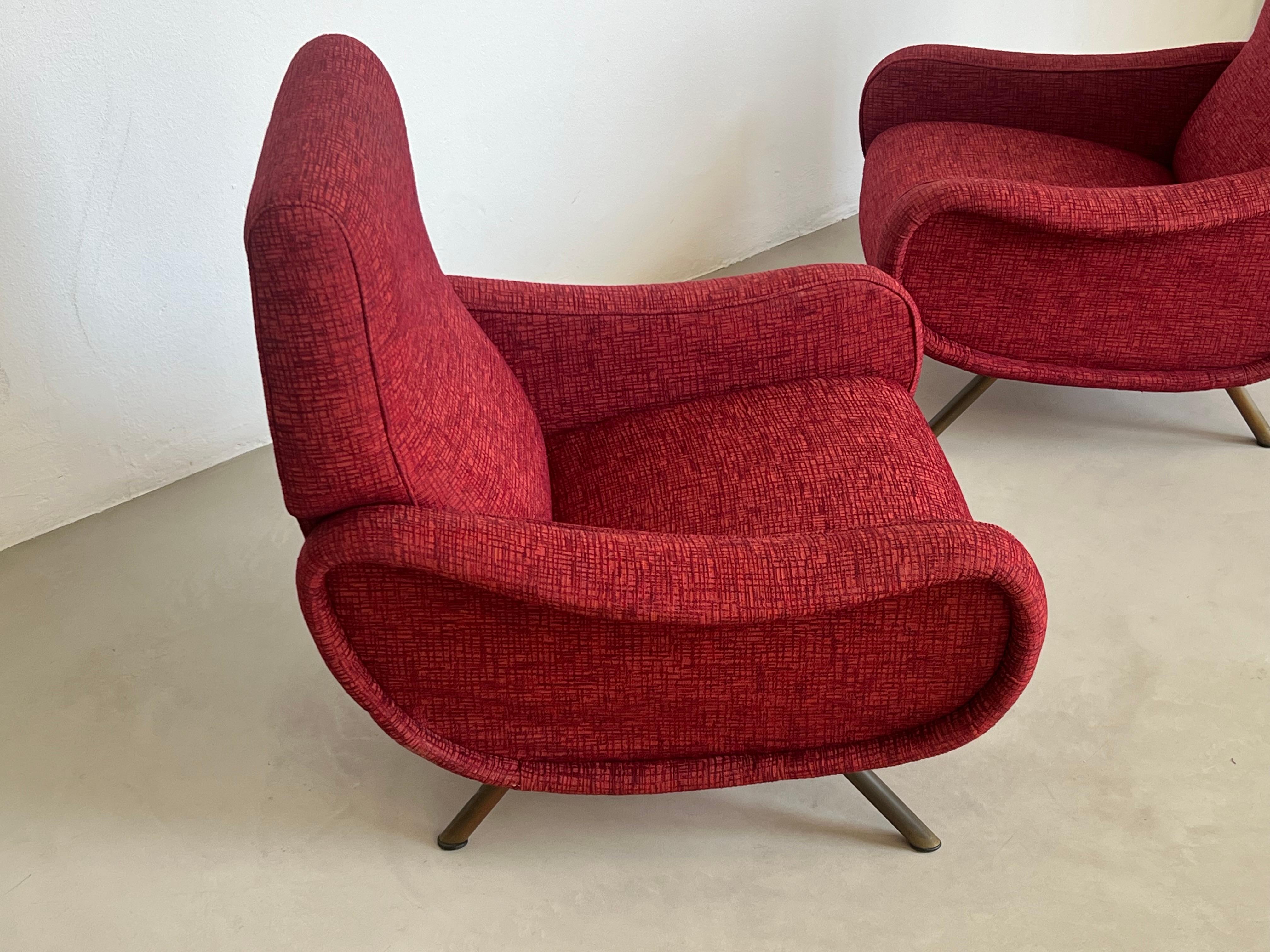 Métal Paire de chaises Vintage Icone par Zanuso pour Arflex en vente