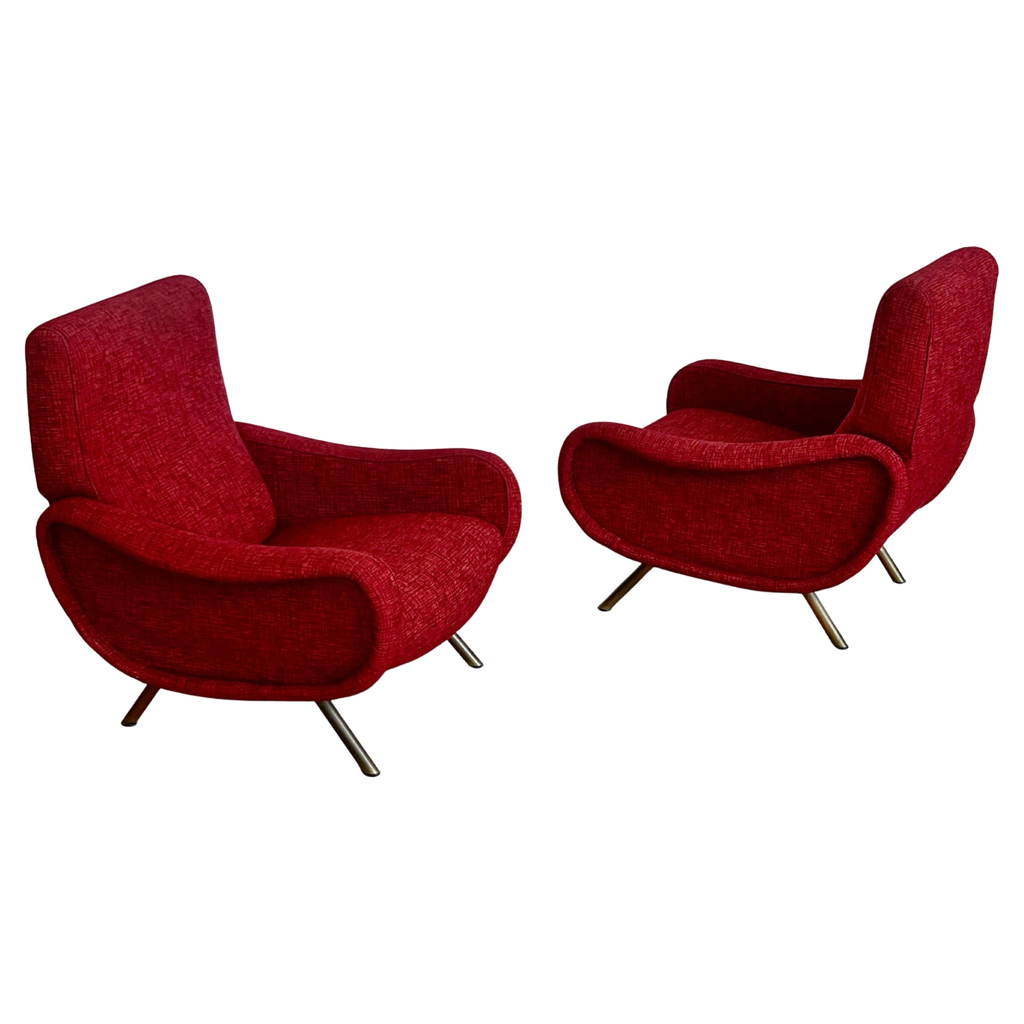 Paire de chaises Vintage Icone par Zanuso pour Arflex