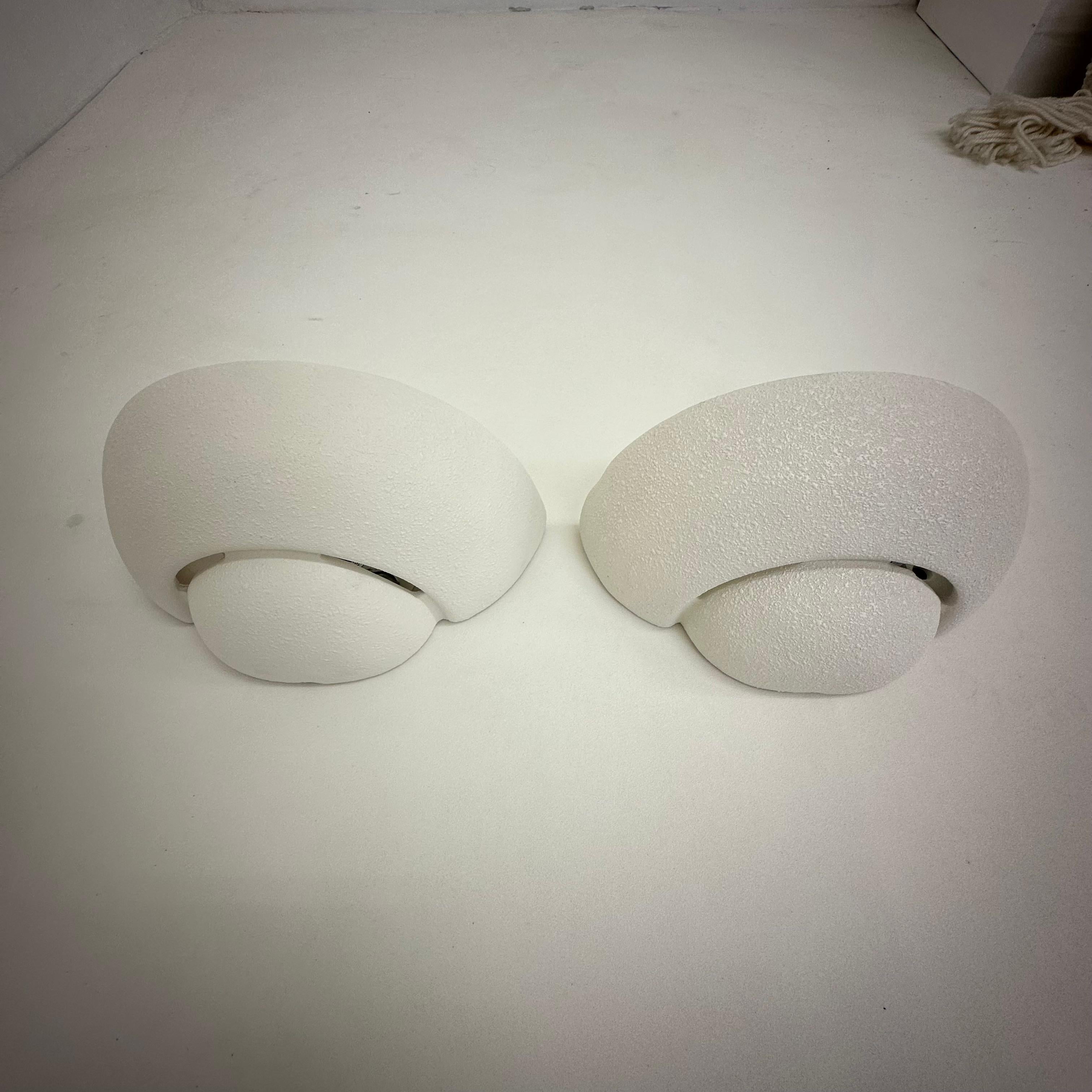 Pair of Vintage Ikea ceramic wall lamps , 1970’s For Sale 8