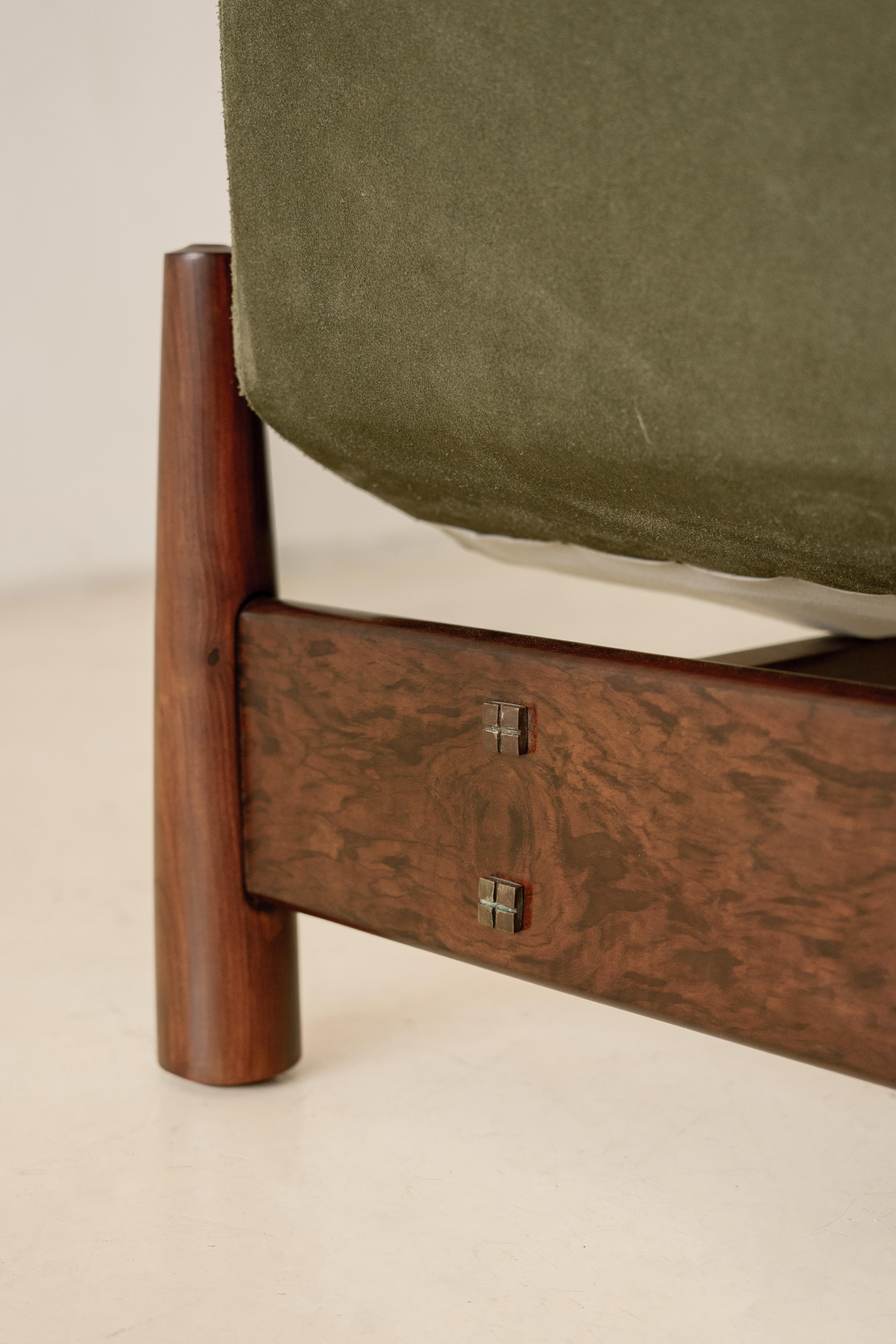 Pareja de Sillones Vintage Imbuia de Móveis Cimo, años 60, Brasil Midcentury en venta 3