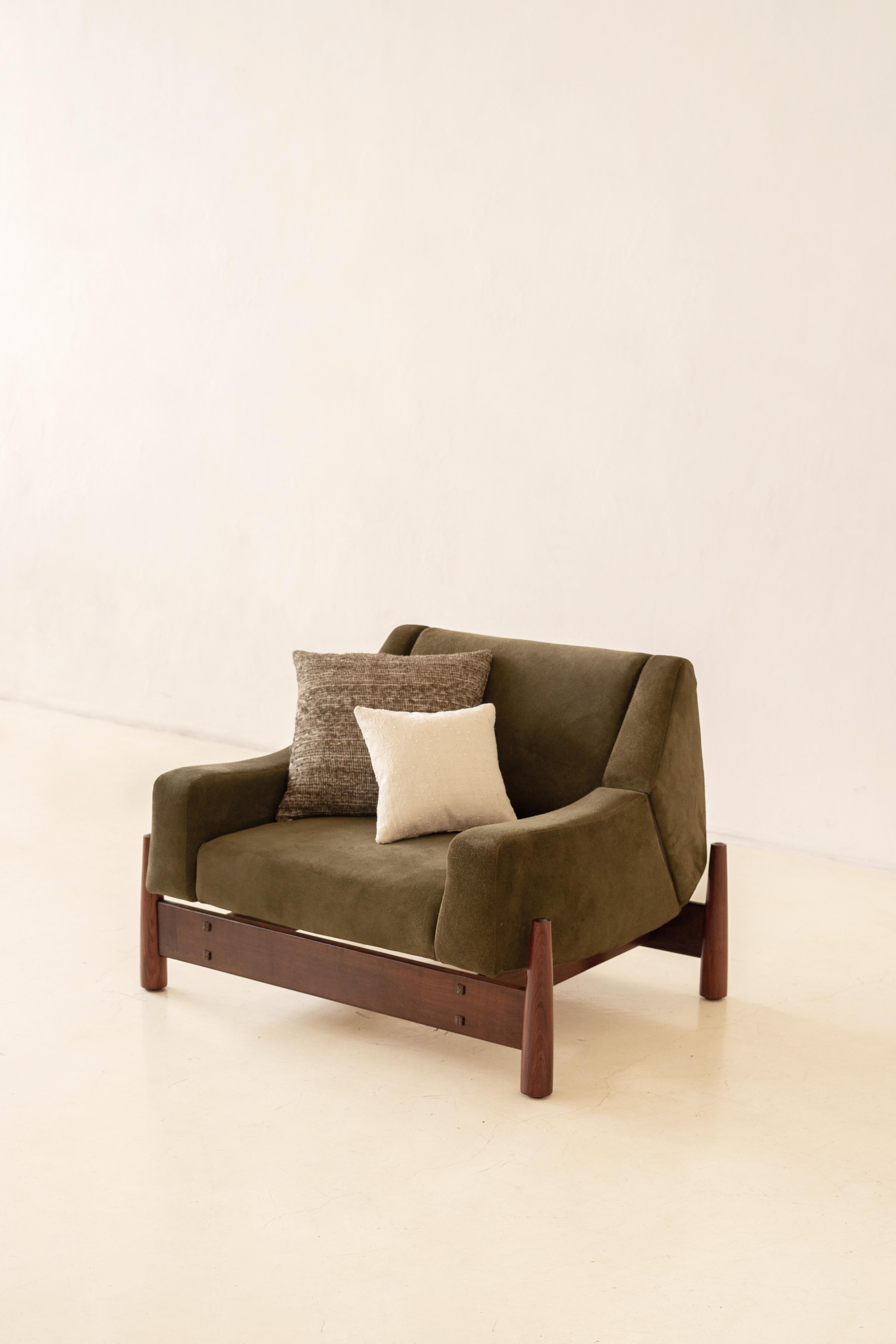 Pareja de Sillones Vintage Imbuia de Móveis Cimo, años 60, Brasil Midcentury en venta 5