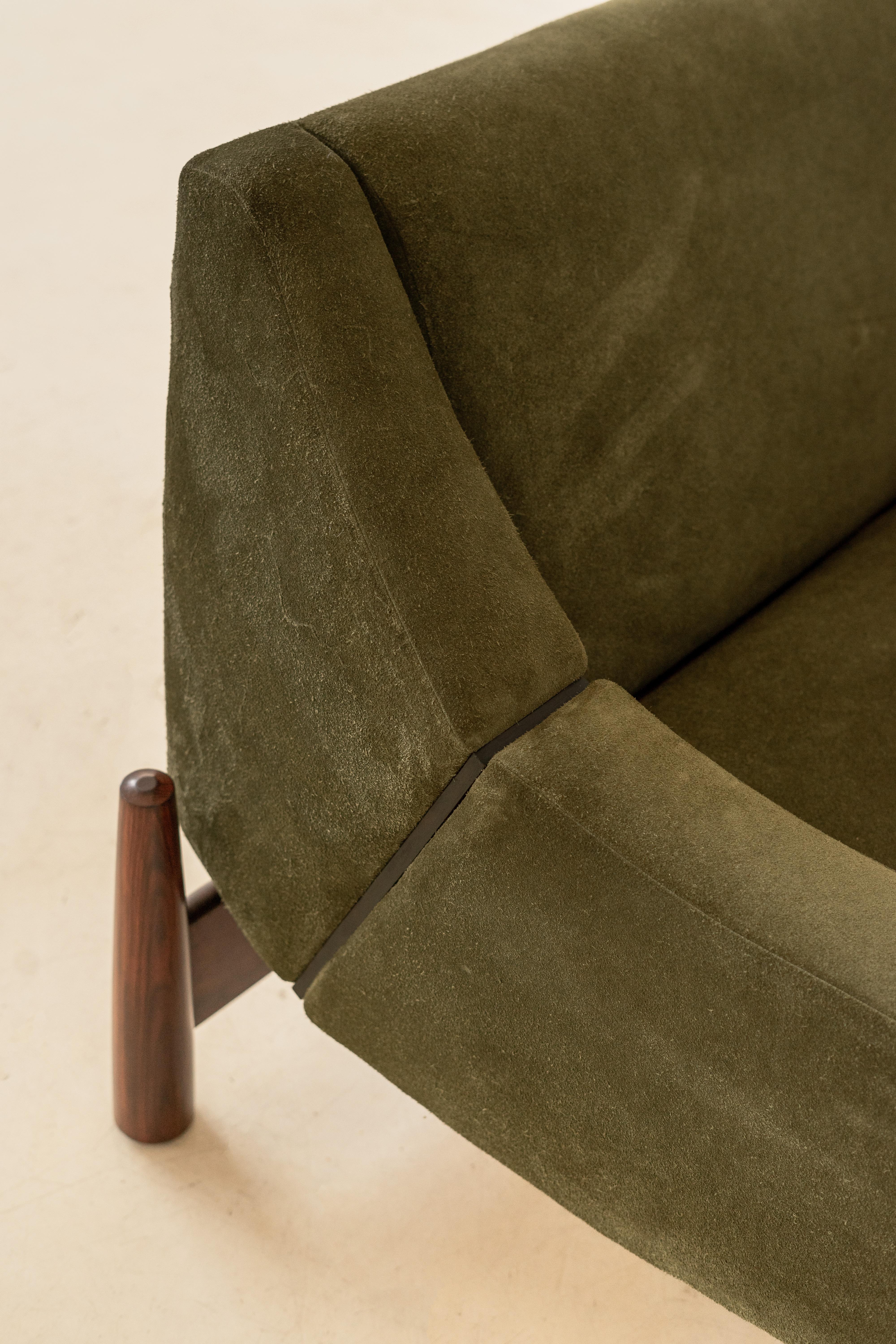 Pareja de Sillones Vintage Imbuia de Móveis Cimo, años 60, Brasil Midcentury en venta 1
