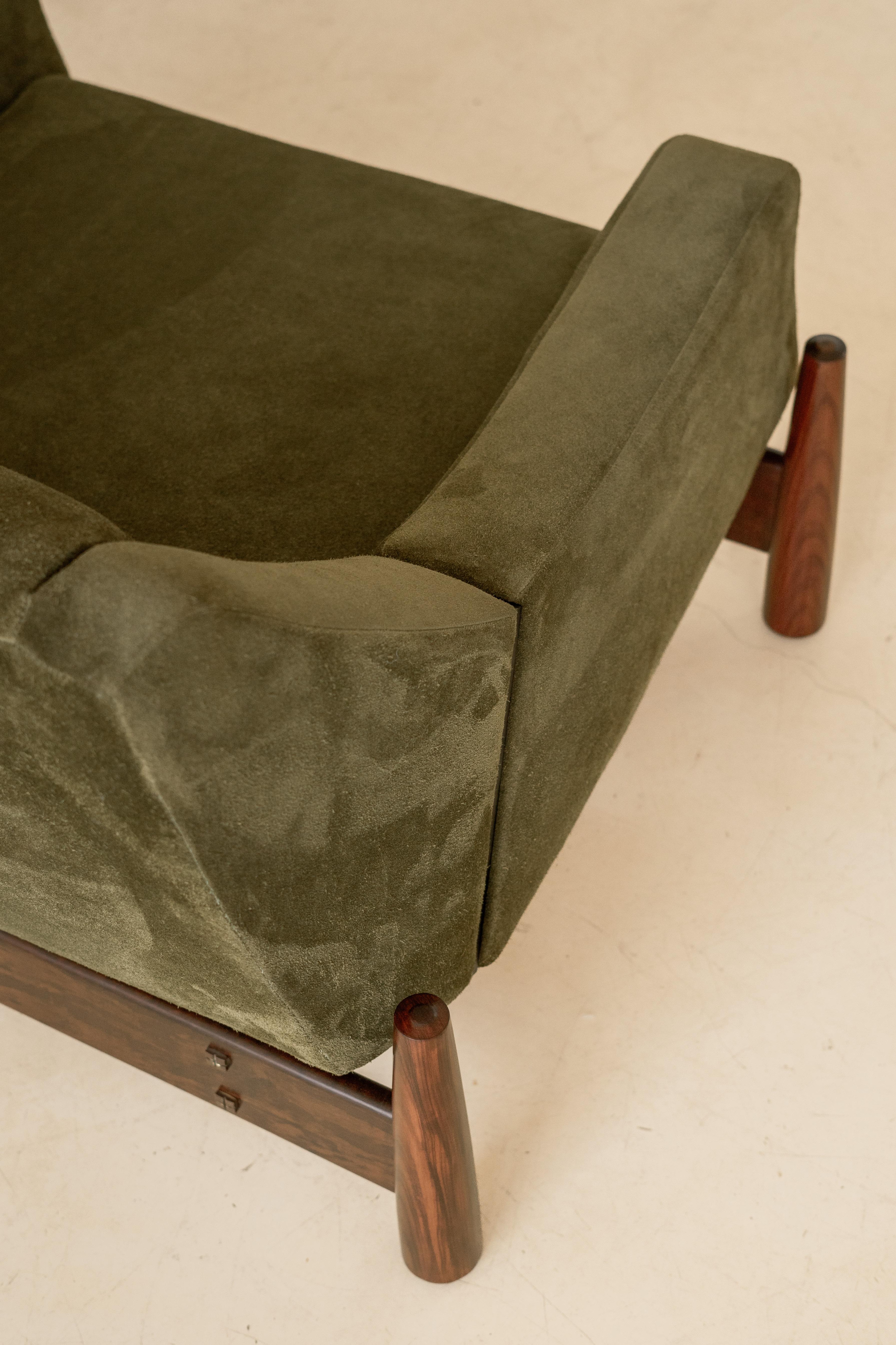 Pareja de Sillones Vintage Imbuia de Móveis Cimo, años 60, Brasil Midcentury en venta 2