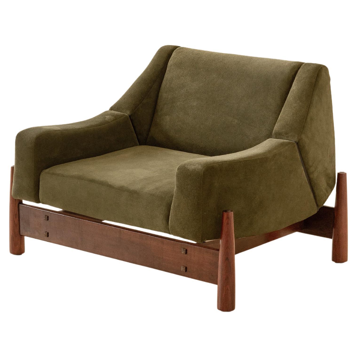 Pareja de Sillones Vintage Imbuia de Móveis Cimo, años 60, Brasil Midcentury