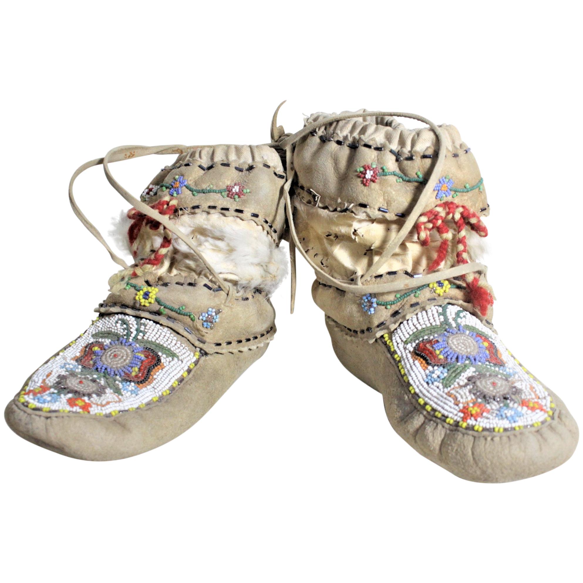 native american beaded boots