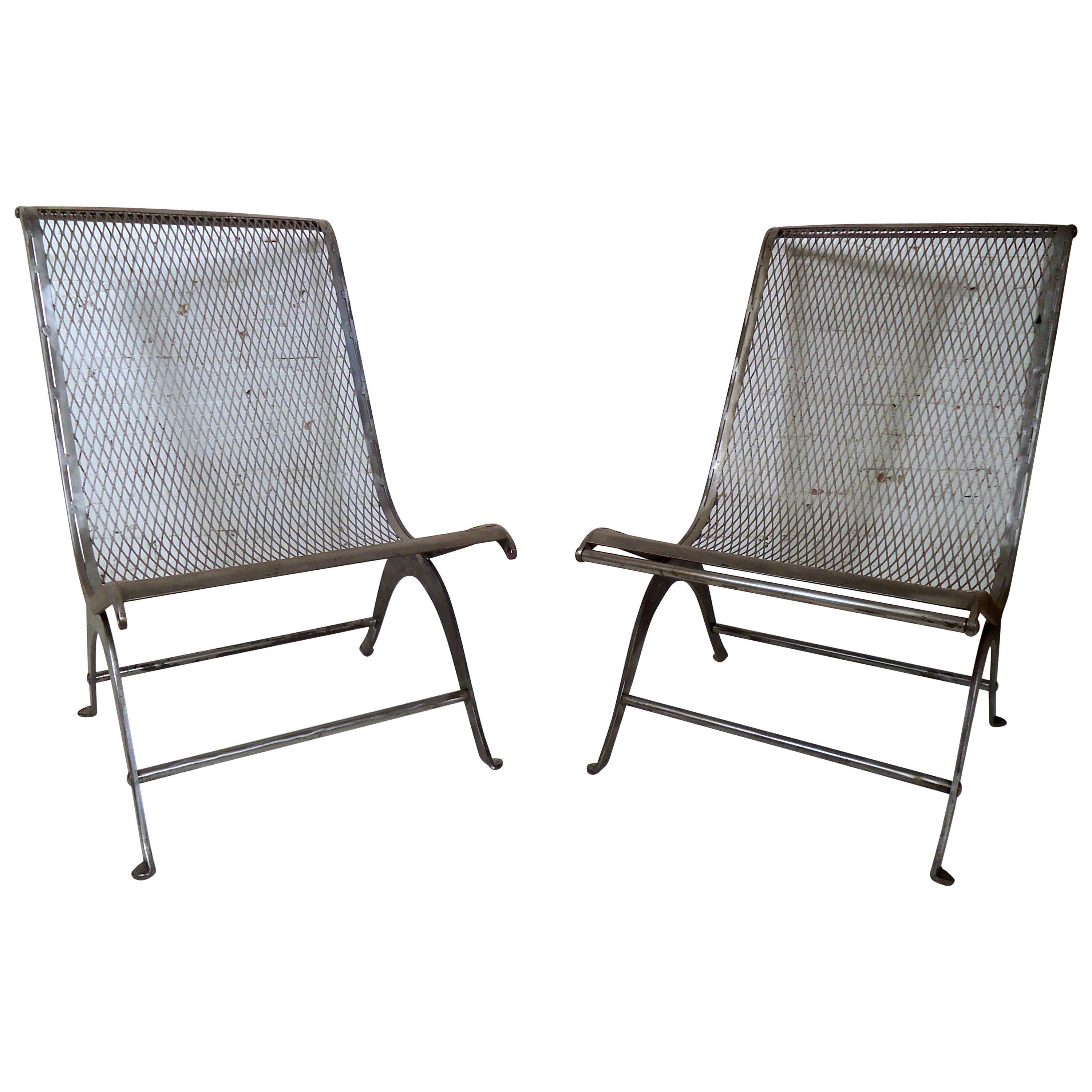 Pair of Vintage Industrial Chairs