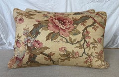 Pair of Vintage-Inspired Printed Linen Pillows