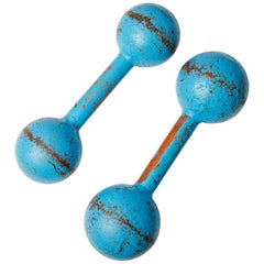 Pair of Vintage Iron Barbells