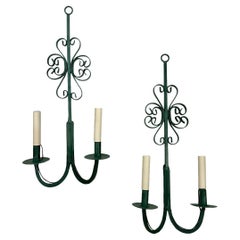 Pair of Vintage Iron Sconces