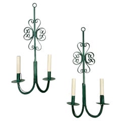 Pair of Vintage Iron Sconces